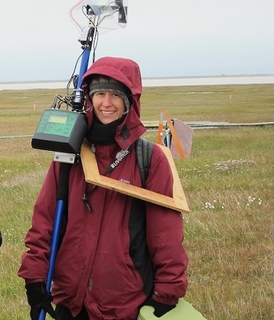 Anna in Alaska doing research